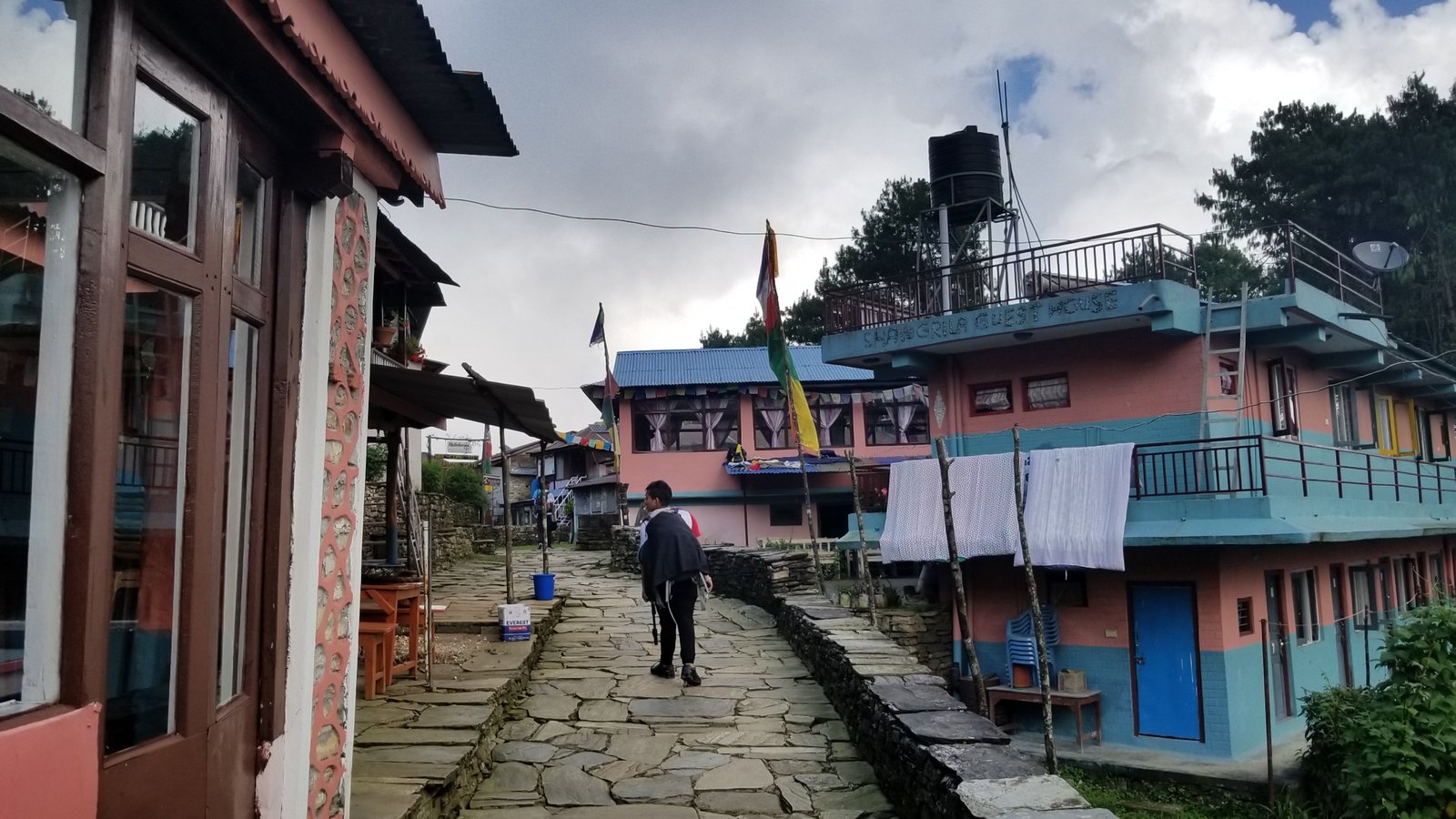 Trekking moment on Mardi Himal route